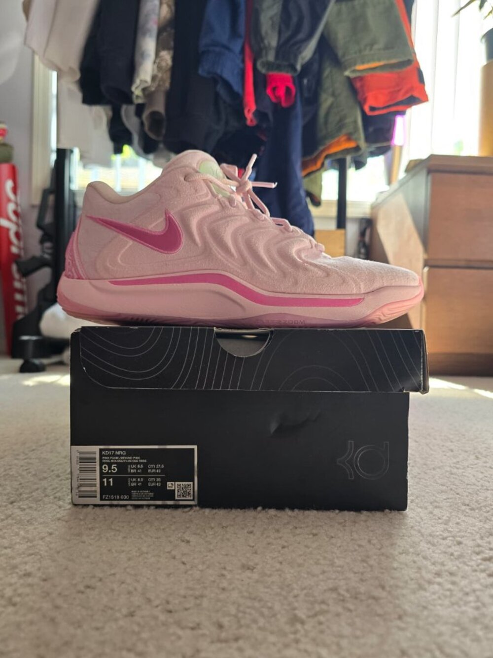 Nike KD 17 NRG 'Aunt Pearl' Pink Foam/Beyond Pink FZ1518-600